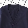 thumbnail image 6 of Gibobby Sweater Baby Boys Girls Button-Up Cardigan Crew Neck Long Sleeve 12 Months 2t 3t 4t Toddler Knit Sweater(3-4 Years,Navy), 6 of 6