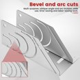 thumbnail image 4 of HLONK 2pcs Insulation Pipe Cutter Precision Pipe Insulation Cutting Guide Adjustable Rubber Pipe Insulation Cutter Guide Stainless Steel Foam Pipe Insulation Cutting Guide for Home Indust, 4 of 10