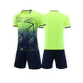thumbnail image 6 of Manyakai Mens Soccer Jersey Training Uniform Dry Fit Football Outfits Short Sleeve Printed T-shirt Fluorescent Green 5XL, 6 of 9