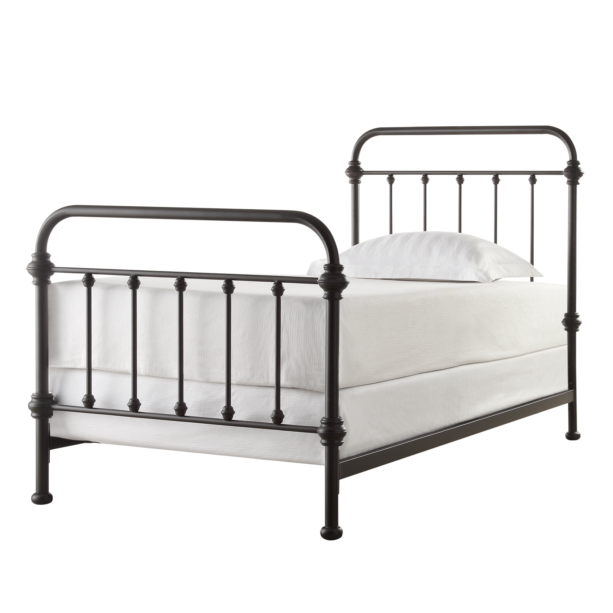 Wrought iron on sale twin bed frame
