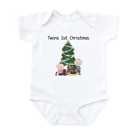 

CafePress - Twins First Christmas Infant Bodysuit - Baby Light Bodysuit Size Newborn - 24 Months