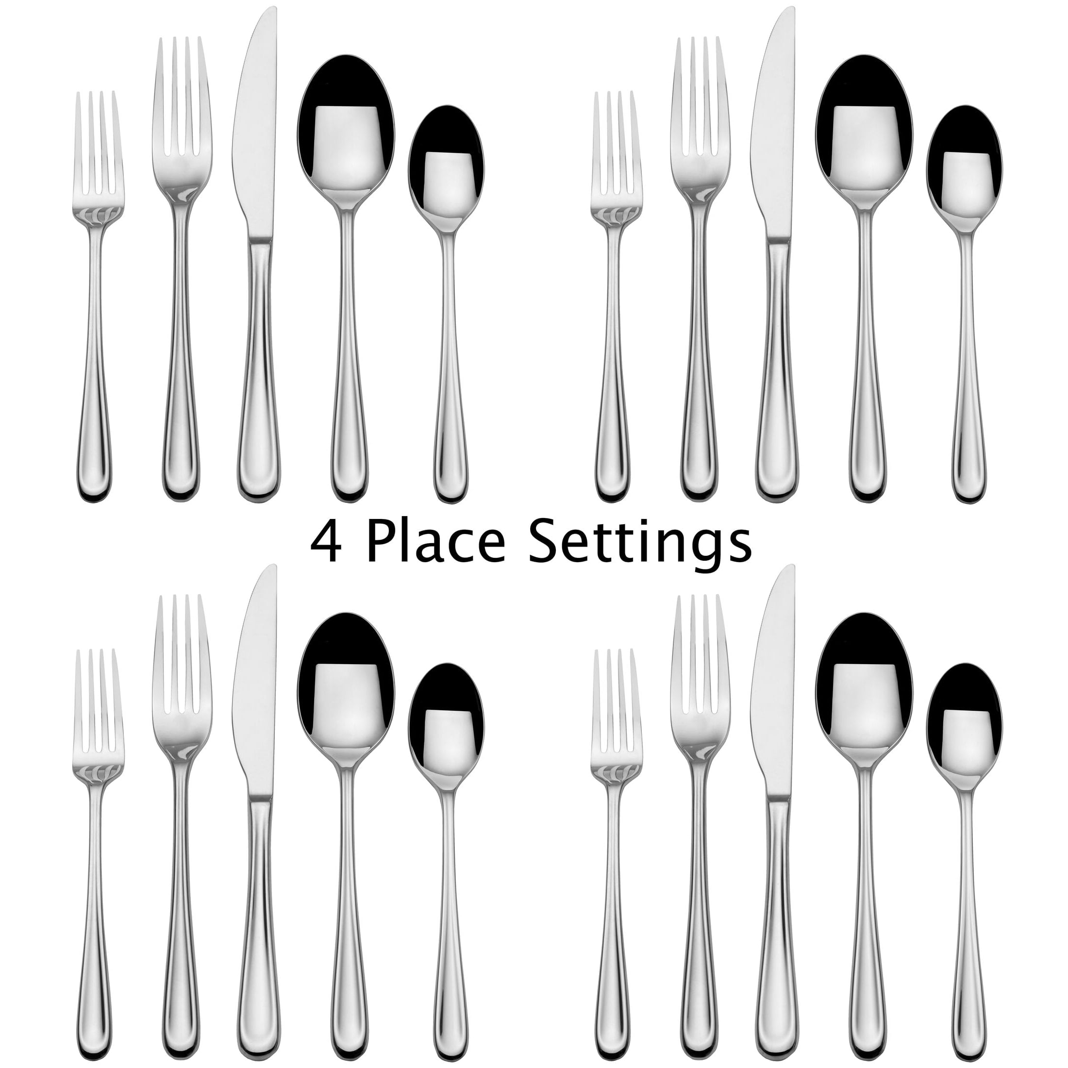 Towle Living Olivia 20-Piece Flatware Set, Service for 4, Stainless Steel