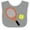 Heather and White, variant on Inktastic Tennis Racket and Ball Boys or Girls Baby Bib