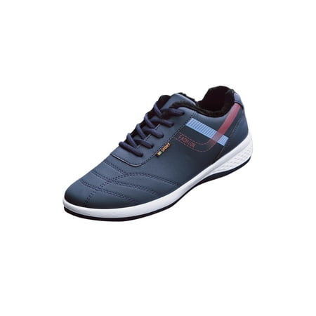 

Eloshman Men Sneakers Lace Up Running Shoe Sport Athletic Shoes Walking Breathable Fitness Workout Trainers Lightweight Casual Sneaker Blue With Lined 6
