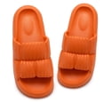 thumbnail image 2 of Gustave Unisex Slides Sandals Non-Slip Soft Slippers, Open Toe Orange, W 9-10, M 7-8, 2 of 10