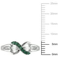 thumbnail image 2 of Everly Women's Emerald Sterling Silver Ring, 2 of 6