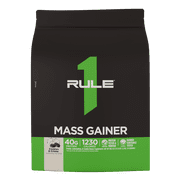 Rule 1 Proteins Mass Gainer - High-Calorie Weight Gain Formula with 1,220+ Calories, 250g+ Complex Carb Blend, 40g All-Whey Protein Per Serving (16 Servings, Cookies & Crème)