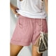 thumbnail image 2 of Pantalones cortos de verano para mujer, cintura elástica, cierre de cordón, cintura media, pantalones cortos de estilo casual con bolsillos laterales, 2 of 4