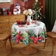 thumbnail image 1 of Mantel redondo impermeable antiincrustante con diseño de árbol de Navidad rojo de Navidad y Papá Noel, 1 of 6