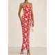 thumbnail image 5 of Vestido largo sin tirantes con estampado floral PRETTYGARDEN para mujer, 5 of 9