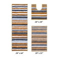 thumbnail image 6 of Better Trends 3 Piece Bathroom Rug Set 100% Polyester Soft Water Absorbent Non Slip Bath Mat Machine Washable Rug Griffie Collection - Yellow, 6 of 8