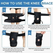 NEENCA Brand Stabilizing Hinged Knee Brace, Adjustable,joint pain relief, injury recovery.