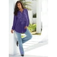 thumbnail image 6 of Roaman's Women's Plus Size Invisible Stretch Iconic Sequin-Embellished Bootcut Jean, 6 of 6
