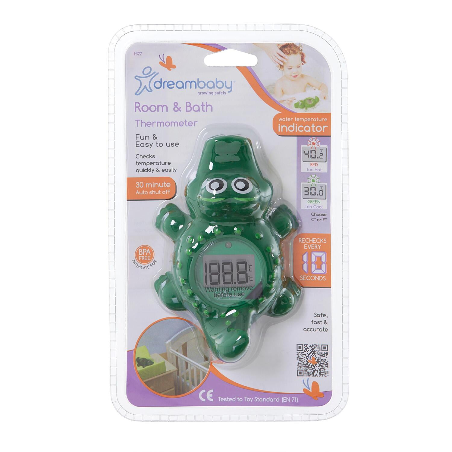 Dreambaby Room & Bath Thermometer, Crocodile