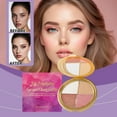 thumbnail image 3 of Eye & Cheek Palette,Blush for Cheeks,Multi-Use Highlighter Eyeshadow Blush Palette, All-In-One Face Makeup Plate, Long-Lasting Pigmented Shades for Daily(MulticolorA), 3 of 9