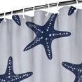 thumbnail image 4 of Nautical Starfish Shower Curtain Liner - Marine Life Tropical Theme, Waterproof Reusable Bathroom Fabric for Coastal Decor,36x72in, 4 of 5