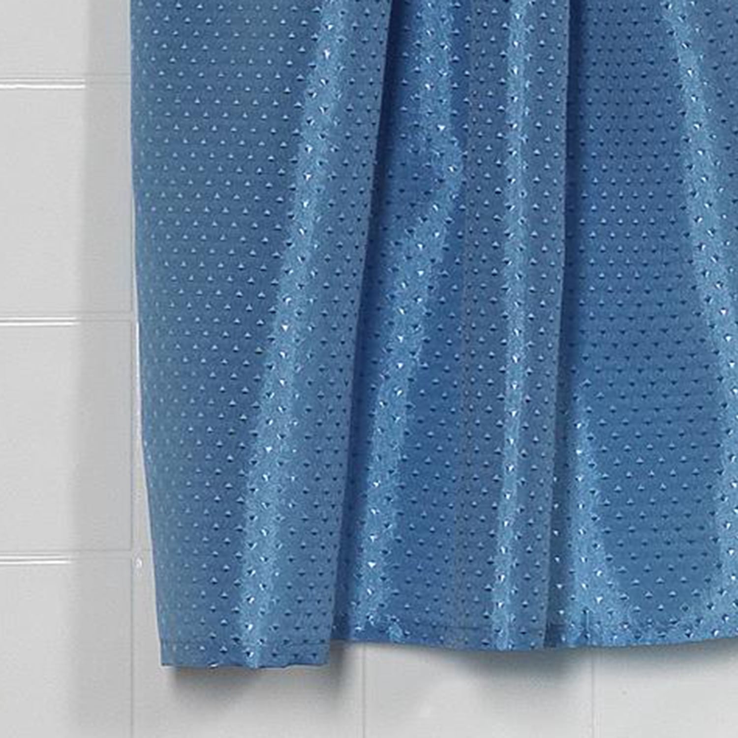 "Lauren" Diamond-Piqued, 100% Polyester Window Curtain in Light Blue