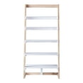 thumbnail image 2 of Furniture of America Suria Wood Desk with 2 Bookcase, Natural Tone, 2 of 6