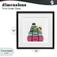 thumbnail image 4 of Stupell Industries Bohemian Glam Travel Suitcases Black Framed Print Under Glass, 16 x 16, by Amanda Greenwood, 4 of 8