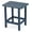 Dark Blue, variant on 19'' Adirondack Side Table, Rectangular HDPE End Table, Weather Resistant and Easy Maintenance,