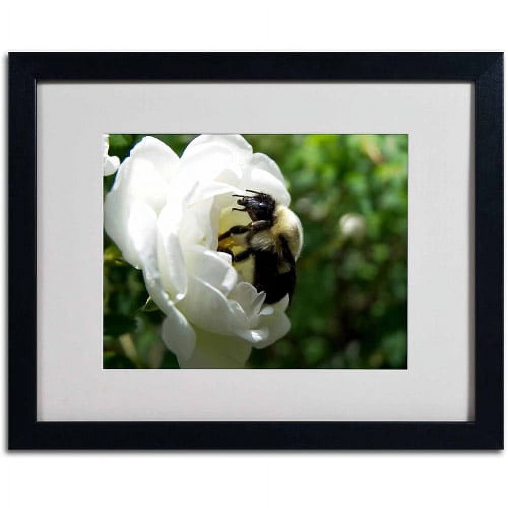 Trademark Fine Art "Passionate Desire" Canvas Art by Monica Fleet, White Matte, Black Frame