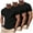 Black-82, variant on LIBRCLO 3-Pack Mens T Shirts Big and Tall Workout Shirts for Lightweight Breathable Short Sleeve Crewneck Tees, Running Gym Athletic, Green 3XL