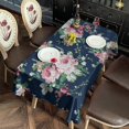 thumbnail image 6 of Pioneer Flower Floral Print Pattern Rectangle Tablecloth 60"x120",Waterproof Polyester Rectangle Table Cloth, Wipeable Spillproof Polyester Tablecloth for Dining, Camping, Indoor and Outdoor, 6 of 6