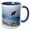 Blue/White, variant on 3drose, Dolphin in Flight, 15oz Mug