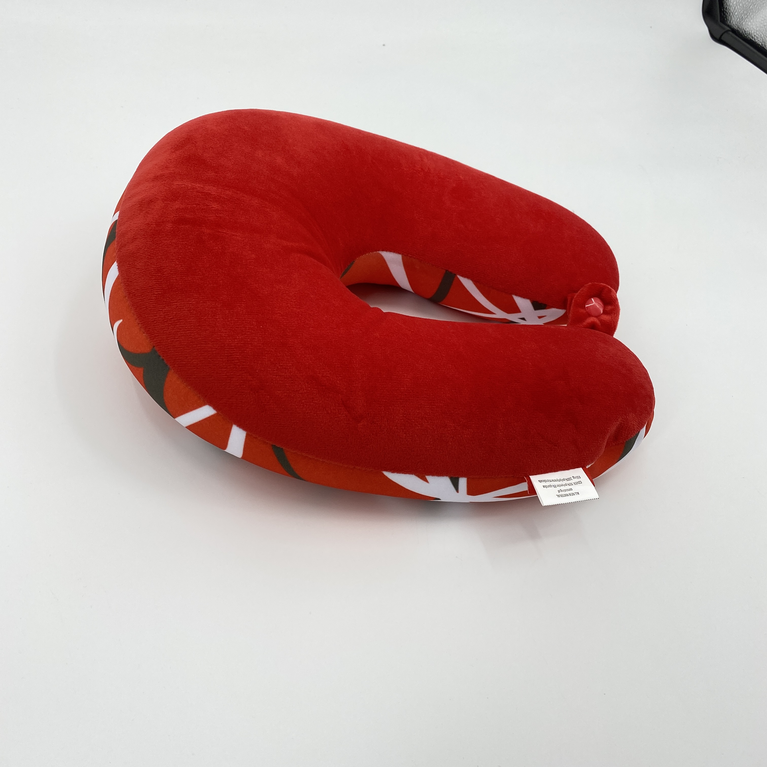 Bookishbunny Ultralight Micro Beads U Shaped Neck Pillow Travel Head Cervical Support Cushion Red Black - image 2 of 5