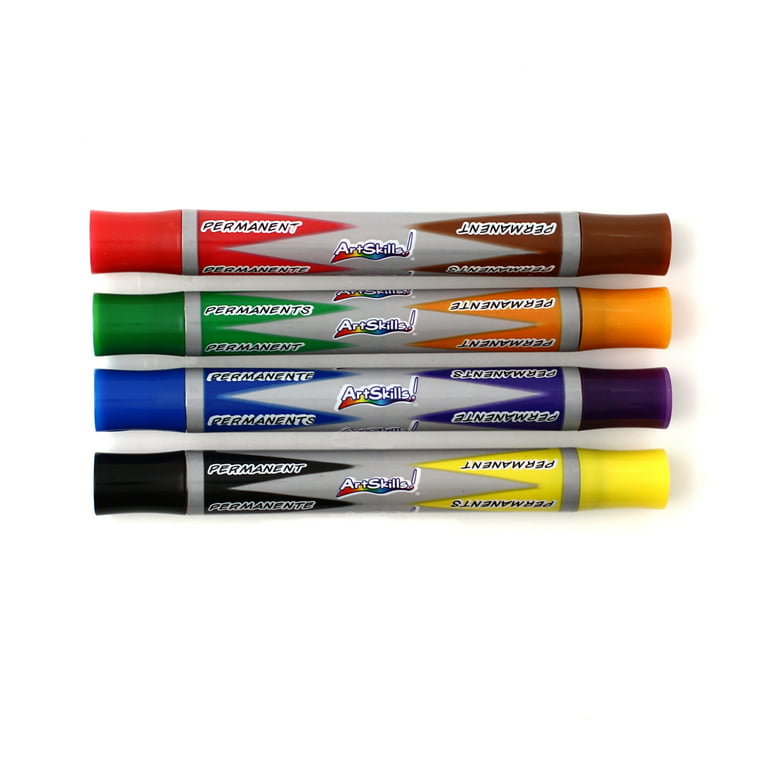 ArtSkills Dual-ended Permanent Poster Markers 8 Colors 4ct Classic for sale  online