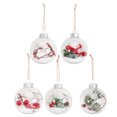 thumbnail image 4 of 1 Set 5 Pcs Christmas Tree Decorations Plastic Transparent Christmas Balls, 4 of 6