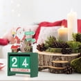thumbnail image 5 of Gymnture New Year's Day Christmas Wooden Advent Calendar Desk Decoration Green, 5 of 11