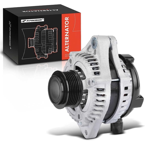 A-Premium Alternator Compatible with Acura RDX 2013 2014 2015, 3.5L, 12V 135A 6-Groove Pulley Clockwise Replace# 104210-1890, 31100-R8A-A01