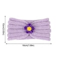 thumbnail image 2 of Hair Rope Children'S Wool Headband Top Hairband For Warm Autumn And Winter Hairband Solid Flower Headband 21 Color, Hair Rope for Women, 2 of 4