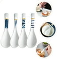 thumbnail image 4 of 4 Pcs Ceramic Spoon Household Flatware Kitchen Sampling Bulk Chinese Soup Spoons, 4 of 6