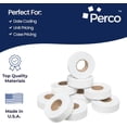 thumbnail image 5 of Perco White Price Marking Labels - 110,000 Blank Labels for Garvey 22-6/22-7/22-8 Price Gun with Ink Rolls Included - 90 Rolls, 10 Sleeves - Made in USA, 5 of 7