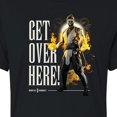 thumbnail image 3 of Mortal Kombat - Get Over Here - Juniors Cropped Cotton Blend T-Shirt, 3 of 5