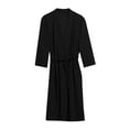 thumbnail image 6 of Breezora Unisex Breathable Bathrobe Lightweight Comfortable Home Lounge Wear XXXL Size Black, 6 of 7