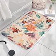 thumbnail image 3 of Pioneer Flower Floral Print Flannel Non Slip Door Rugs,Washable Door Mats Indoor,Decorative Door Mats,Dirt-Resistant and Absorbent Doormat for Entrance,Bedroom,Kitchen,Bathroom,31.5"x17", 3 of 4