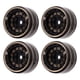 thumbnail image 1 of Bujes De Rueda De Coche RC, Revestimiento Negro Buje De Llanta Beadlock Instalación Rápida Conexión Segura De Alta Resistencia Material De Latón 4 Piezas 2,7 X 1,6 Cm Para, 1 of 7