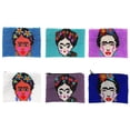 thumbnail image 3 of Frida Kahlo Cartoon Doll Face Mexican Artist Czech Glass Seed Beaded Coin Purse Zipper Pouch - Womens Fashion Handmade Bags Boho Travel Accessories, 3 of 4