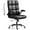 Without Footrest Black, variant on Executive Office Chair, Velvet Ergonomic Comfy Desk Chair, High Back Computer Chair with Adjustable Tilt Angle and Flip-up Arms (Grey, Without Footrest)