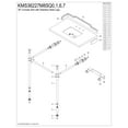 thumbnail image 3 of Kingston Brass KMS36227M8SQ6 Wesselman 36-Inch Carrara Marble Console Sink with Stainless Steel Legs (8-Inch, 3-Hole) in Carrara Marble White/Polished Nickel, 3 of 5