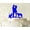 Blue, variant on "Couple Wedding Cake Topper With Pets Silhouette Wedding Topper Cake Decorations Color Option Available 6.5""-7.5"" Inches Wide"