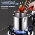 thumbnail image 2 of Stainless Steel Deep Fryer with Filter Basket Extended Handle Mini Fryer for Efficient Cooking Multifunctional Oil Pot for Frying Steaming Boiling, 2 of 8