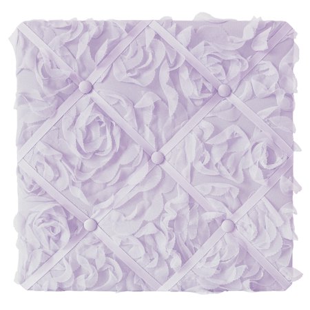 UPC: 0846480078395 | Purple Floral Rose Wall Mounted Photo Memo Board by Sweet Jojo Designs