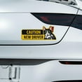 thumbnail image 5 of WIRESTER Caution New Driver Removable and Reusable Car Magnet Sticker Sign Reflective Vehicle Safety Sign for Student Drivers, 9.3 x 3.8" - New Driver Tuxedo Cat, 5 of 7
