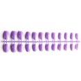 thumbnail image 3 of Vogacara 24 piezas de uñas postizas de ataúd resistentes a los arañazos de bailarina corta coloridas uñas acrílicas artificiales de color sólido DIY Juegos de manicura 26 morado claro Vogacara CE011412-26, 3 of 5