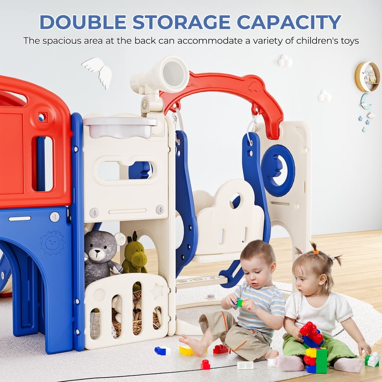 Bobiber XL 11 in 1 Toddler Slide PlaySet for kids, Indoor/Outdoor