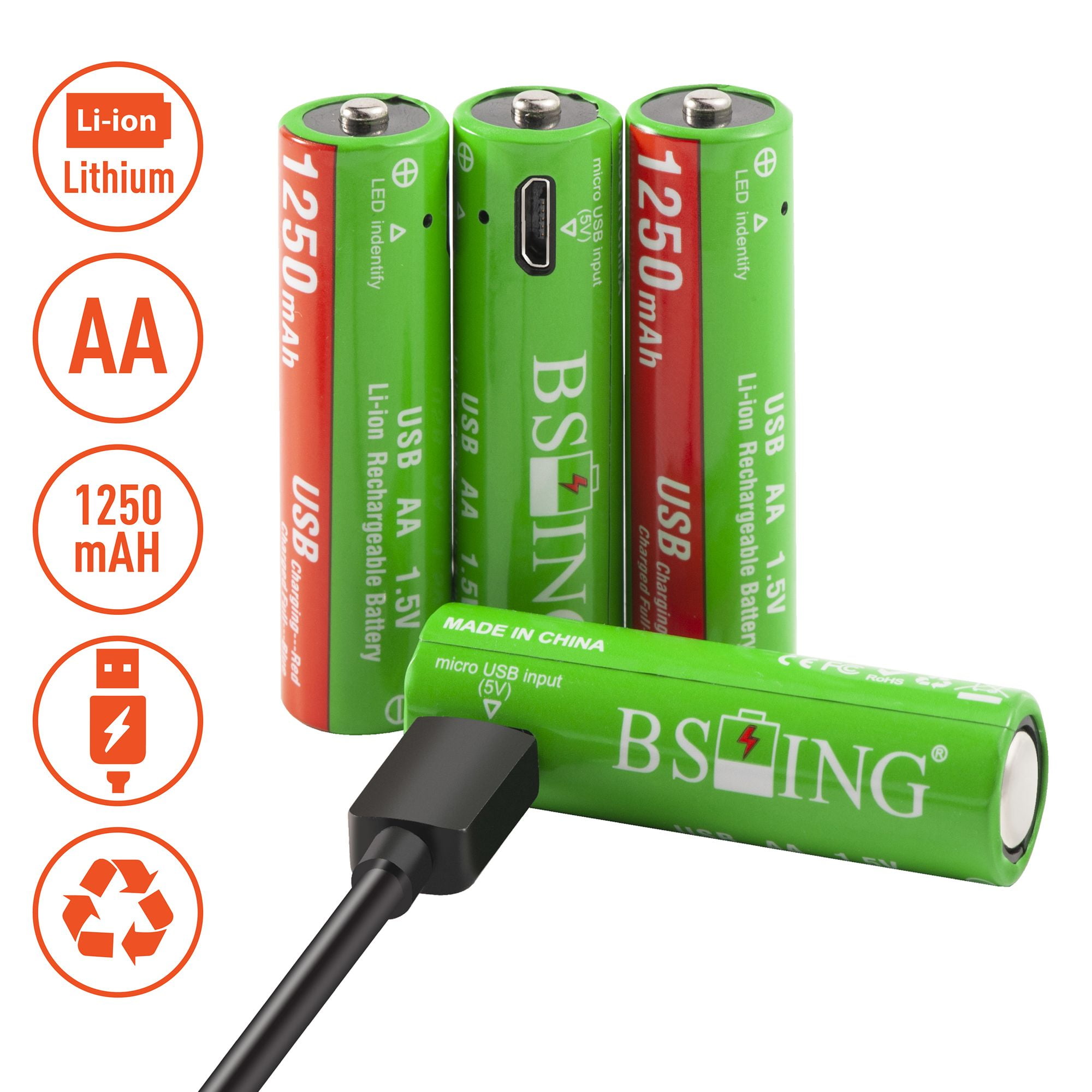 rechargeable double aa